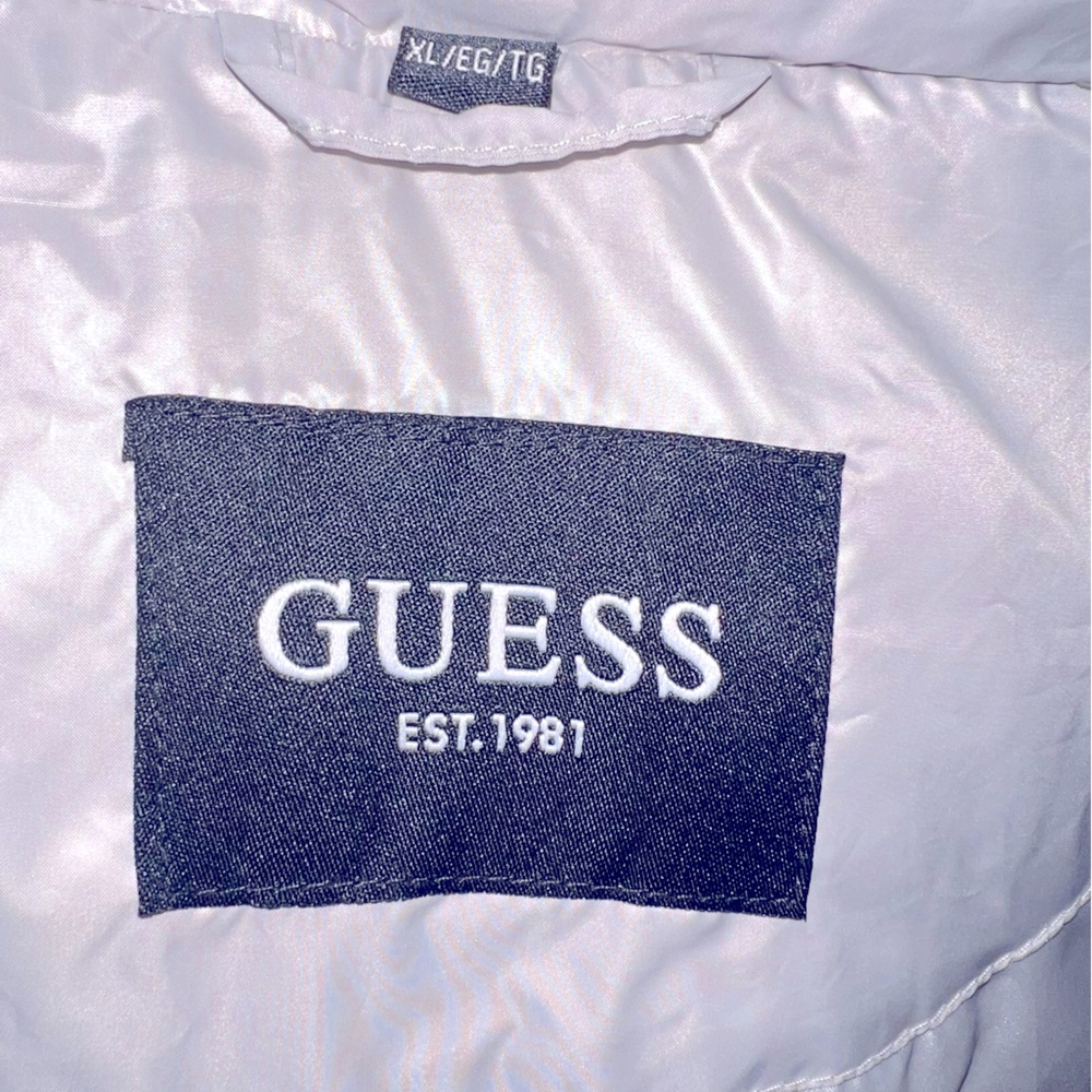 GUESS WINTER COAT — LIGHT GRAY NEVER WORN.